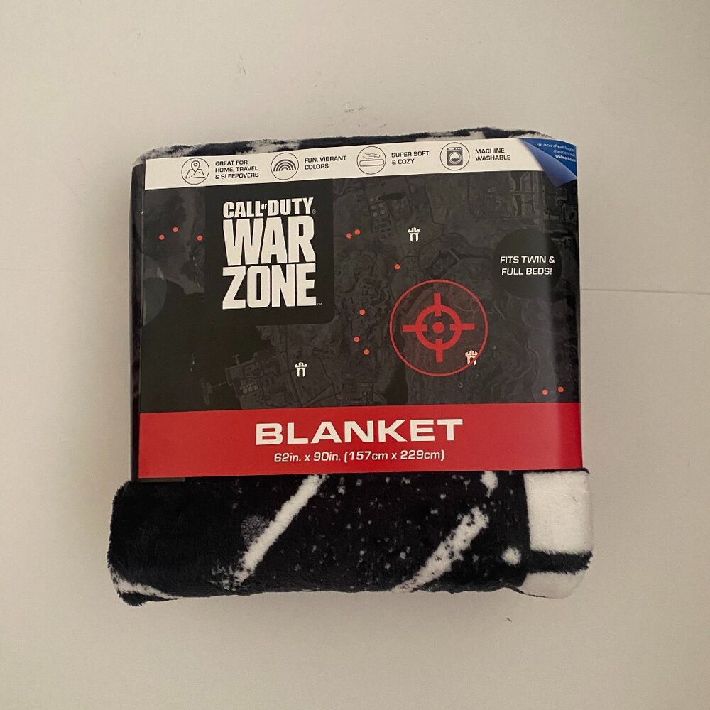 NEW Activision Call of Duty Warzone Nuke Town Blanket Twin/Full Size 62"x90"